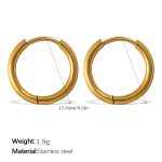 color: EH1174G Gold Earrings