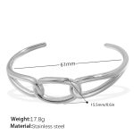 color: SZ257S Silver Bangle