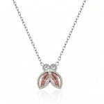color: 1 PC Pink Color Necklace Steel Color