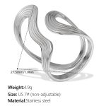 color: JZ133S7 Silver 7# Ring