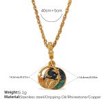 color: PJ844G-XL575G1.7MM Double-clasp Polished Chain