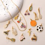 Interesting Shape Drop Oil Pendant Vehicle Sports Elements Colorful Color Matching Personalized DIY Ornaments