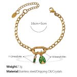 color: SL310CRG Multi-charm Bracelet