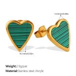 color: EH1306GNG Acrylic Stud Earrings