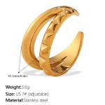 color: JZ157G7 Gold Ring