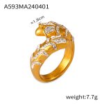 color: A593-Gold Ring -Size 6