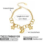 color: TXE537-Gold Bracelet 16.5+5cm