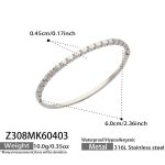 color: Z308-Steel Color Bangle