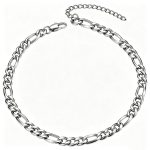 color: 5mm Steel Color Box Buckle End Chain / size: 18+5cm Bracelet