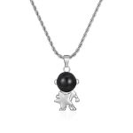 color: Astronaut Necklace Steel Color MS-628