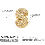 color: D450-Letter S Gold Pendant