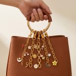 Light Luxury Moon Flower DIY Multi-Element Pendant Bag Chain Stainless Steel 18K Gold Plating Necklace
