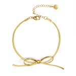 color: Gold Bracelet B-030 Bow