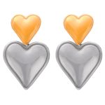 color: F982-Gold-Steel Color Earrings