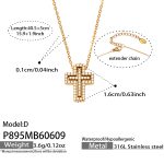color: P895-D Style Gold Necklace 40.5+5cm
