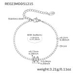 color: RE023-H Letter Steel Color Bracelet 16+5cm