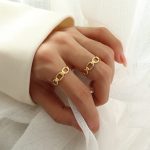 color: A199-Gold Open Adjustable / size: US 6