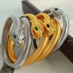 Fashionable Spirit Snake Dark Winding Stainless Steel Snake Bracelet Men's and Women's Rock Bracelet Exaggerated Personalized