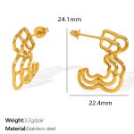 color: EH851LG Large Gold Earrings