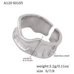 color: A120-Steel Color Ring / size: US 6