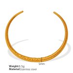 color: SZ74 Hollow Gold Bangle