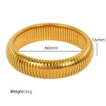 color: 16mm Width (Ring Size 60mm)SZ02 Gold