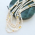 French-Style Selected Freshwater Pearl Stainless Steel Accessories 18K Gold Plated Light Luxury Mother Necklace Gift Ornament Women