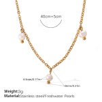 color: XL849WEG Freshwater Pearl Necklace