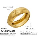 color: Z499-Gold Bangle -Style E