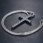 Necklace Cross Stainless Steel Vintage Pendant Ornaments Men