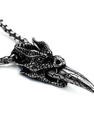 Vintage Antique Animal Wolf Tooth Necklace Pendant Domineering Personalized Men's Pendant Accessories