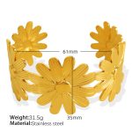 color: SZ159 Adjustable Gold Bangle