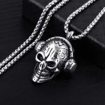 color: Skull Earphone + Stainless Steel Chain