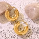 color: F586-Steel Color Earrings
