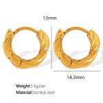 color: EH465 Gold Earrings
