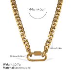 color: XL681G Gold Necklace