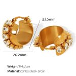 color: EH608G Gold Earrings