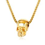color: Skull Gold + Plated Chain