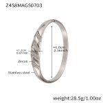 color: Z458-Steel Color White Zircon Bangle