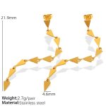 color: EH565 Gold Earrings