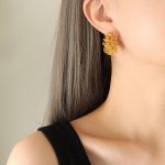 color: F195-Gold Earrings