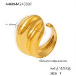 color: A460-Gold Ring / size: US 6