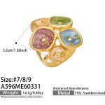 color: A596-Gold Ring / size: US 7
