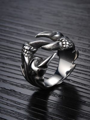 Dragon Ring Men's Open Personalized Single Dragon Ring Index Finger Ring Women's Retro Domineering Trendy Society