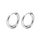 color: 2.5*12MM Round Wire Round Ear Cuff Steel Color 1 PC