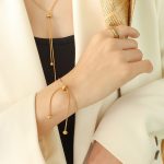 color: E111-Gold Bracelet -25cm
