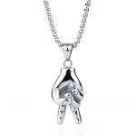 color: Peace Sign + Stainless Steel Chain