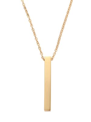 Punk Square Pillar Cross Chain Men's Pendant Necklace Clothing