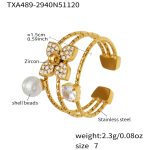 color: TXA489-Gold Ring -Size 7