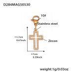 color: D284-Gold Cross Pendant 1